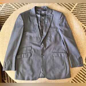 BIANCO BRIONI Sz 46 Blue Wool LORO PIANA Extra Fine Worsted Super 150s Blazer